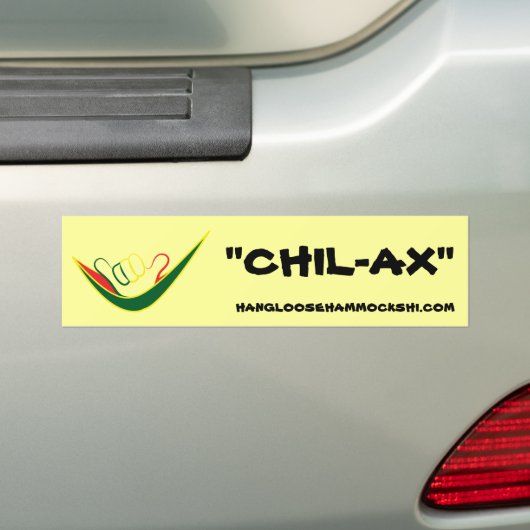 HANGLOOSE HAMMOCKS HAWAII-CHIL-AX-BUMPERSTICKER BUMPERSTICKER (Op auto)