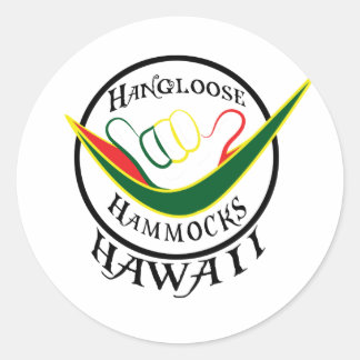 HANGLOOSE HANGMAT HAWAII- SHAKA STICKERS