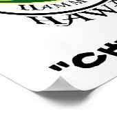 Hangloose Rasta, "Chil-ax brah", Poster (Hoek)