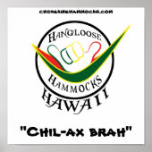 Hangloose Rasta, "Chil-ax brah", Poster (Voorkant)