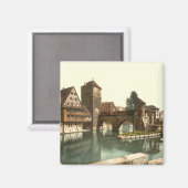 Hangman Bridge, Neurenberg, Beieren, Duitsland Magneet (Voorkant / Achterkant)