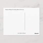 Hangman Bridge, Nuremberg, Beieren, Duitsland Briefkaart (Achterkant)