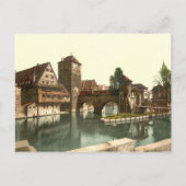Hangman Bridge, Nuremberg, Beieren, Duitsland Briefkaart (Voorkant)