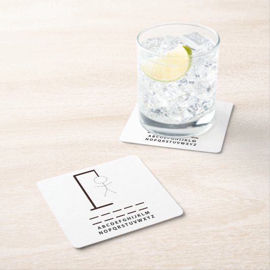 Hangman Game Party Onderzetters (Insitu)