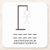 Hangman Game Party Onderzetters (Voorkant)
