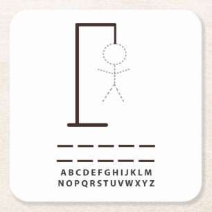 Hangman Game Party Onderzetters