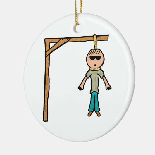 Hangman Keramisch Ornament (Links)