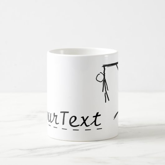 hangman met een woord van je keuze koffiemok (Center)