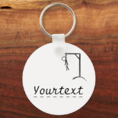  hangman met een woord van je keuze sleutelhanger (Voorkant)