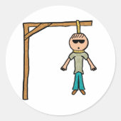 Hangman Ronde Sticker (Voorkant)