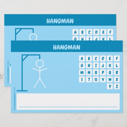 Hangman Word Game (Voorkant / Achterkant)