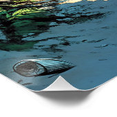 Hangmat bij het Zee Perfect Poster (Hoek)