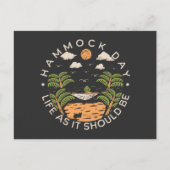 Hangmat dag leven zoals het hoort te zijn briefkaart (Voorkant)