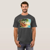 Hangmat in Palmbomen T-shirt (Voorkant volledig)