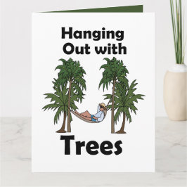 Hangmat Kamperen Ophangen Aan Bomen Grappige Quote Kaart