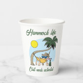 Hangmat Life Chill Mode Geactiveerde Grappige Cart Papieren Bekers (Achterkant)