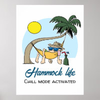 Hangmat Life Chill Mode Geactiveerde Grappige Cart