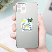 Hangmat Life Chill Mode Geactiveerde Grappige Cart Sticker (Telefoon)