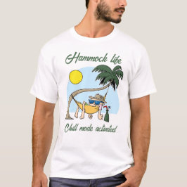 Hangmat Life Chill Mode Geactiveerde Grappige Cart T-shirt