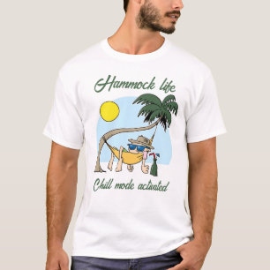 Hangmat Life Chill Mode Geactiveerde Grappige Cart T-shirt