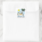 Hangmat Life Chill Mode Geactiveerde Grappige Cart Vierkante Sticker (Tas)