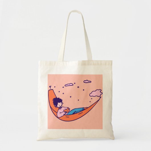 Hangmat Meisje Boodschappentas Tote Bag (Voorkant)
