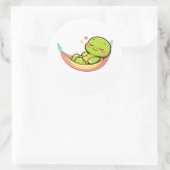 Hangmat Ontspanning Ronde Sticker (Tas)