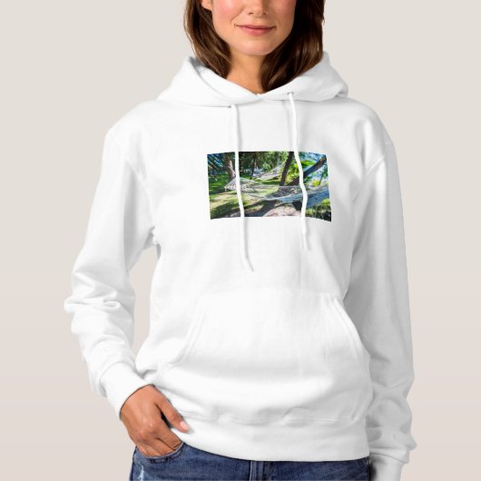Hangmat op het strand, Fiji Hoodie (Voorkant)