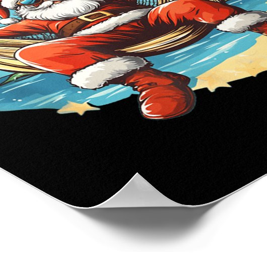 Hangmat Sinterklaas Kostuum met Zonnebril Outfit Poster (Hoek)