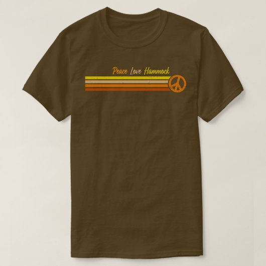 Hangmat Sunset Retro Stripes T-shirt (Design voorkant)