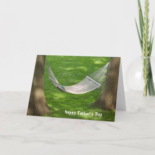 Hangmat voor Vaderdag Kaart (Voorkant)