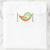 Hangmatrust Ronde Sticker (Tas)