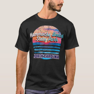Hangmatten Beach State Park North Carolina Retro S T-shirt
