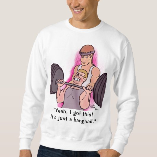 Hangnagel Mannen Sweatshirt (Voorkant)