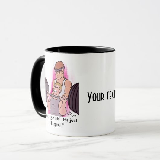 Hangnagel Mok (Voorkant links)