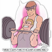 Hangnail Custom Cut Sticker (Voorkant)