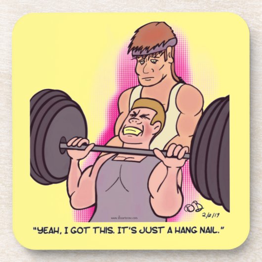 Hangnail Onderzetters Geel (Voorkant)