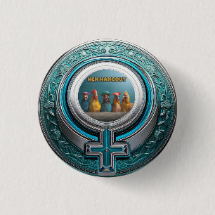 HANGOUT VOOR KIPPEN RONDE BUTTON 3,2 CM