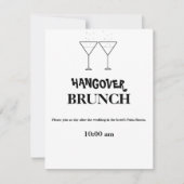 "Hangover Brunch" Uitnodigingen (Voorkant)