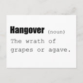 Hangover Definition Funny Briefkaart (Voorkant)