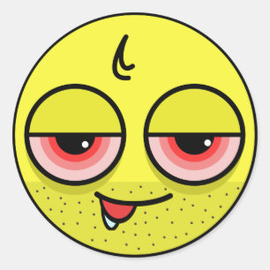 Hangover Face Ronde Sticker