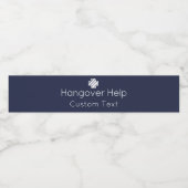 Hangover Help Waterflesetiket Waterfles Etiket (Enkel label)