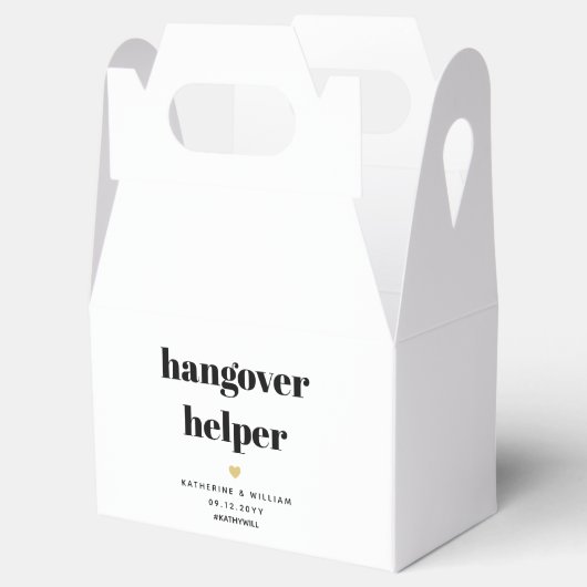 Hangover Helper Recovery Kit Favor Box Bedankdoosjes (Geopend)