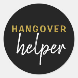 Hangover Helper Wedding Bachelorette Favor Sticker