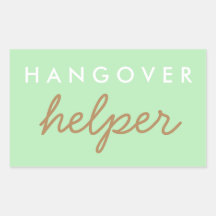 Hangover Helper Wedding Bachelorette Favor Sticker