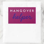 Hangover Helper Wedding Bachelorette Favor Sticker (Tas)