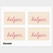 Hangover Helper Wedding Bachelorette Favor Sticker (Vel)