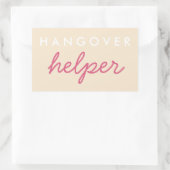 Hangover Helper Wedding Bachelorette Favor Sticker (Tas)
