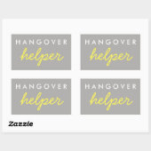 Hangover Helper Wedding Bachelorette Favor Sticker (Vel)