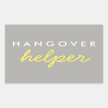 Hangover Helper Wedding Bachelorette Favor Sticker
